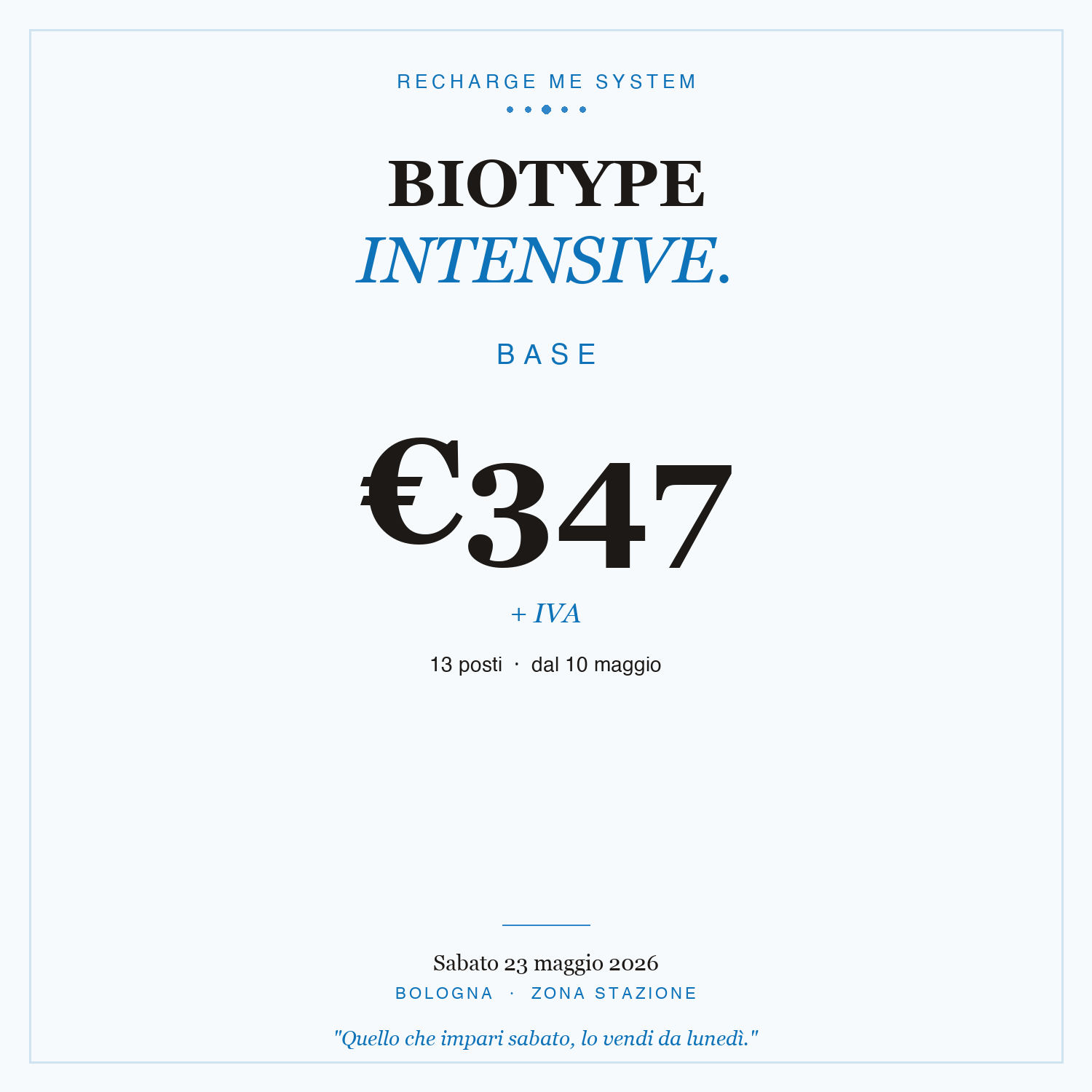 Biotype Intensive · Base